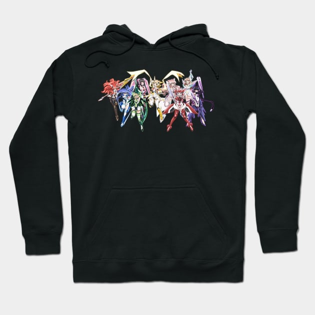 Senki Zesshou Symphogear Hoodie by hony.white